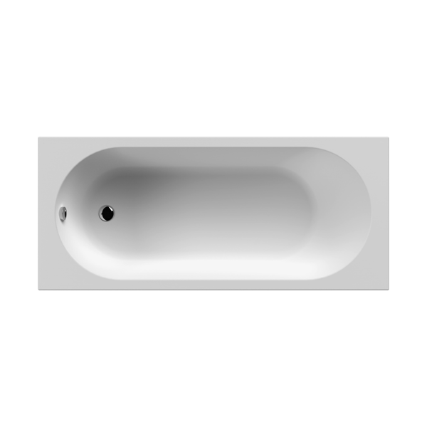Nuie Otley Round Straight Bath 1675 x 700mm