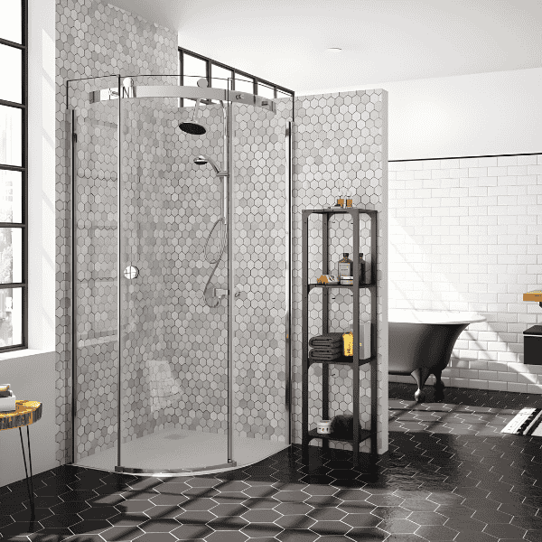 Merlyn 10 Series Single Quadrant Shower Enclosure 900mm x 900mm Left Handed - Clear Glass